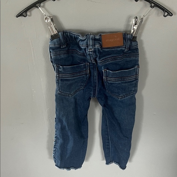 Mayoral Blue Jeans with Gold Heart Details Size 12 Months - Picture 7 of 7